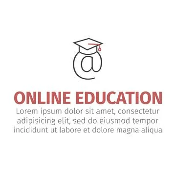 E-learning concept design, vector illustration. Online education icon イラスト素材