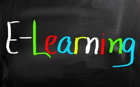 E-learning concept Stockillustratie