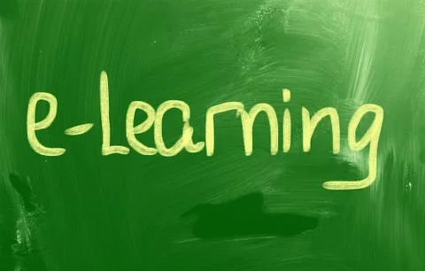 E-learning concept 스톡 일러스트