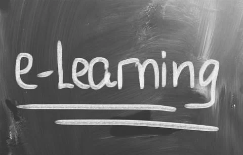 E-learning concept Illustrazione stock
