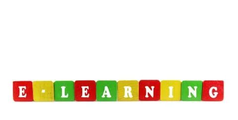 E-learning concept 스톡 일러스트