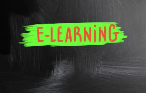 E-learning concept Illustrazione stock