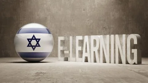 E-Learning  Concept Illustrazione stock