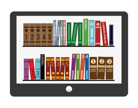 E-learning concept Illustrazione stock