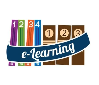 E-learning concept Illustrazione stock