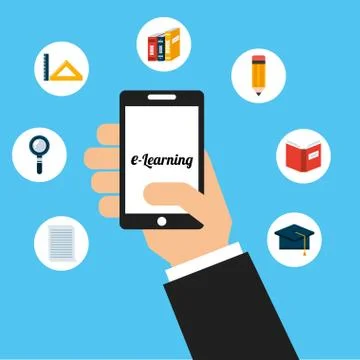 E-learning concept Stock Illustration