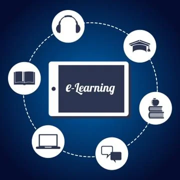 E-learning concept イラスト素材