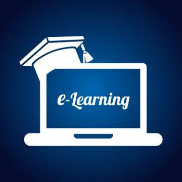 E-learning concept 스톡 일러스트