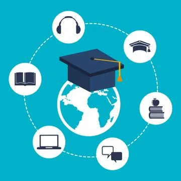 E-learning concept Stock Illustration
