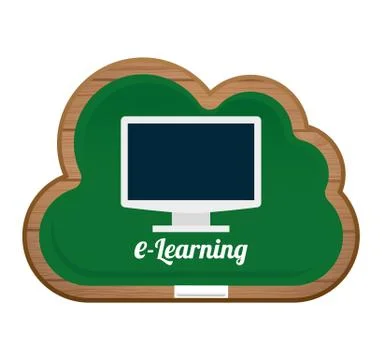 E-learning concept Illustrazione stock