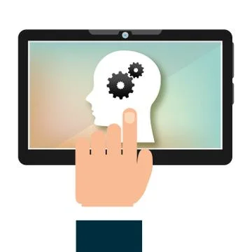 E-learning concept Illustrazione stock