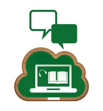 E-learning concept Stock Illustration