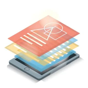 E-learning concept Ilustración de archivo