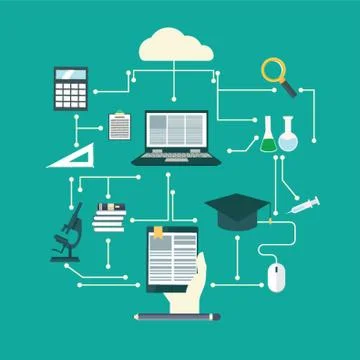 E Learning Concept Stock Illustration