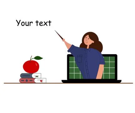 E-learning concept Stock Illustration