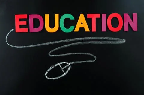 E-learning concept Stock Photos