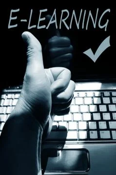 E-learning concept Stock Photos