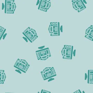 E learning courses online learning platform glyph vector seamless pattern Stock Illustration