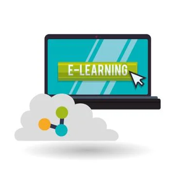 E-learning design. Education icon. Isolated illustration イラスト素材