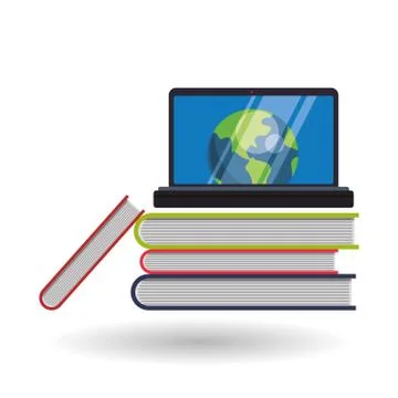 E-learning design. Education icon. Isolated illustration Illustration