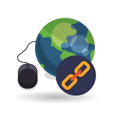 E-learning design. Education icon. Isolated illustration Illustrazione stock