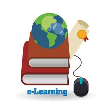 E-learning design. Education icon. Isolated illustration イラスト素材