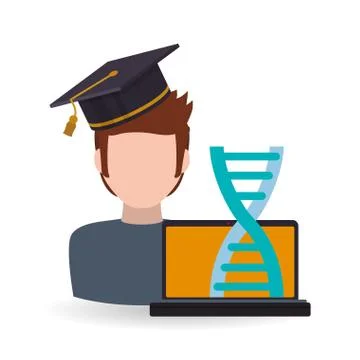 E-learning design. Education icon. Isolated illustration Illustrazione stock