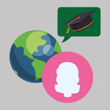 E-learning design. education icon. online concept Illustrazione stock