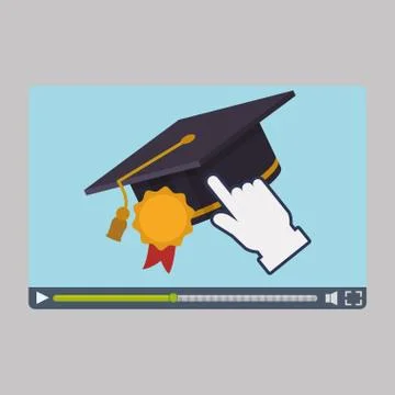E-learning design. education icon. online concept Illustration