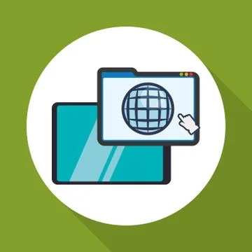 E-learning design. education icon. online concept Stock Illustration
