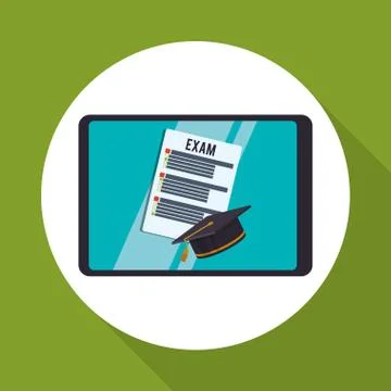 E-learning design. education icon. online concept Illustrazione stock