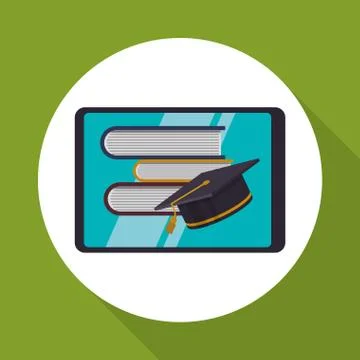 E-learning design. education icon. online concept Stock Illustration