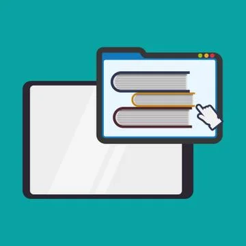 E-learning design. education icon. online concept Illustrazione stock