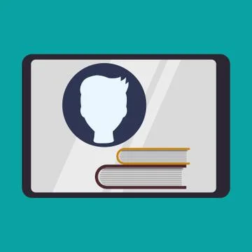 E-learning design. education icon. online concept イラスト素材