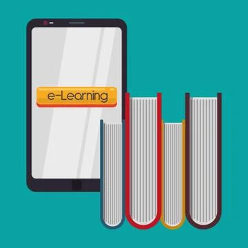E-learning design. education icon. online concept Illustrazione stock
