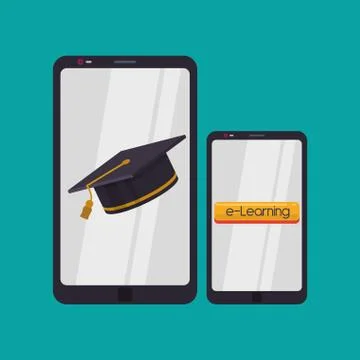 E-learning design. education icon. online concept Illustration