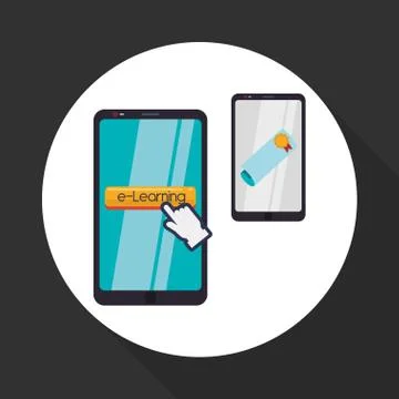 E-learning design. education icon. online concept Stock Illustration