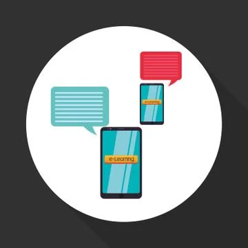 E-learning design. education icon. online concept Illustrazione stock