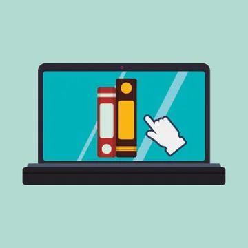 E-learning design. education icon. online concept Stock Illustration