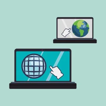 E-learning design. education icon. online concept Illustrazione stock