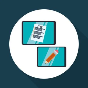 E-learning design. education icon. online concept Illustrazione stock