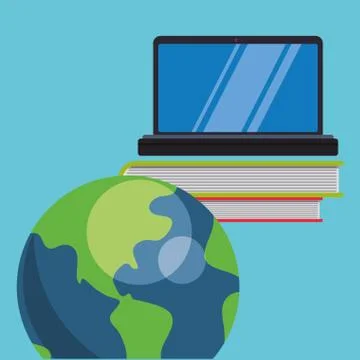 E-learning design. Education icon. Isolated illustration , vector イラスト素材