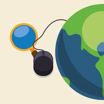 E-learning design. Education icon. Isolated illustration , vector Illustrazione stock