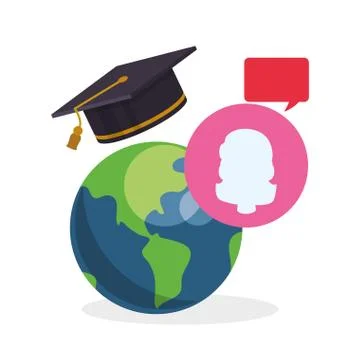 E-learning design. education icon. online concept, vector illustration 스톡 일러스트