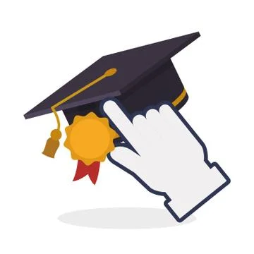 E-learning design. education icon. online concept, vector illustration Stock Illustration
