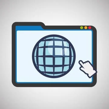 E-learning design. education icon. online concept, vector illustration Illustrazione stock