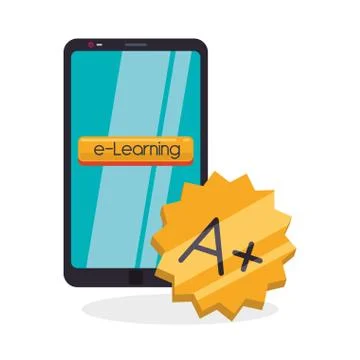 E-learning design. education icon. online concept, vector illustration Stock Illustration