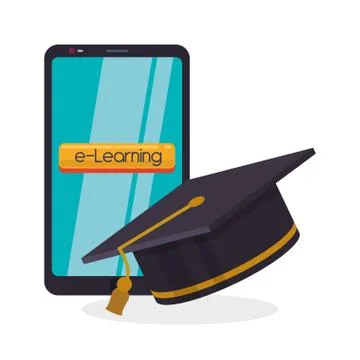 E-learning design. education icon. online concept, vector illustration イラスト素材