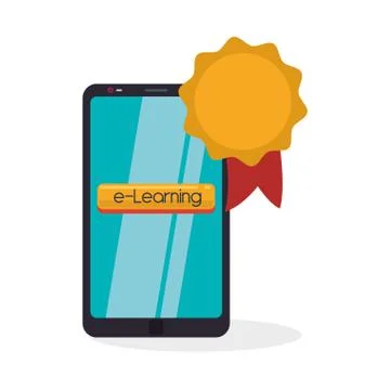 E-learning design. education icon. online concept, vector illustration 스톡 일러스트