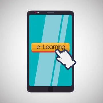 E-learning design. education icon. online concept, vector illustration Illustration